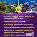 Premium Activated Carbon, Aquarium Carbon for Fish Tank Filter, Aquarium Filter Media, Granulated Charcoal for Fish Tanks, Activated Charcoal Bulk (38 lbs with 4 Pack 5"x9" mesh Bags)