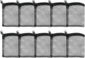 AQUANEAT 10pcs Aquarium Filter Media Bags, Fish Tank Coarse Mesh Bags with Plastic Zipper for Activated Carbon (3" x 4")
