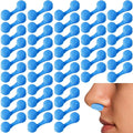 Tondiamo 100 Pieces Nose Plug Filter Disposable Nose Filter Sponge for Women Men Sunless Spray Tanning Outdoor Dust Construction Areas(Blue)