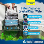 Aquatic Experts Classic Bonded Aquarium Filter Pad -12 Inches by 12 Feet by .75 Inch - Blue and White Filter Media Pad Bulk - Replacement Filter Rolls of Prefilter Floss - Made in USA