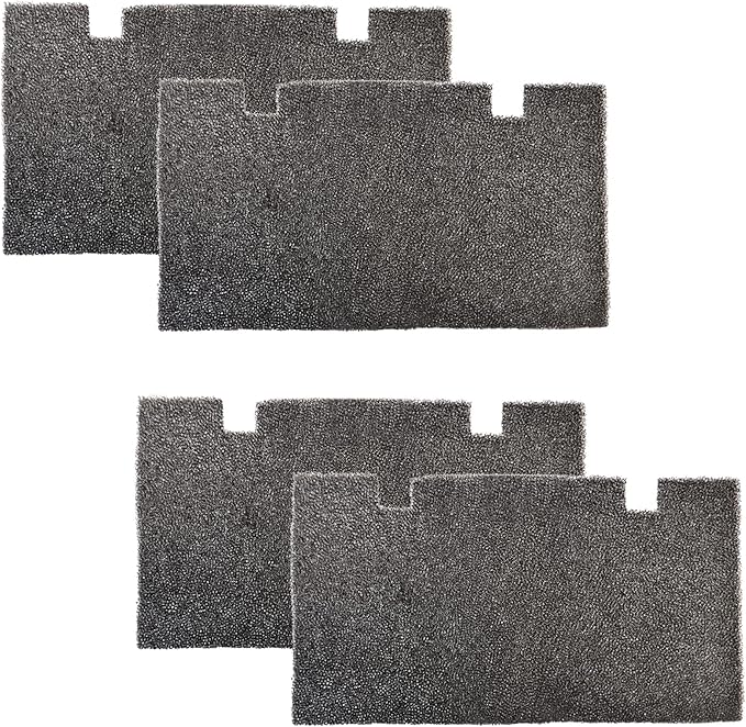 HQRP 4 pcs Foam Air Filter Compatible With Dometic Duo Therm Brisk Air 57908, 57912, 57915, 59016, 59136 Series Roof Top Air Conditioners & Heat Pumps