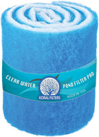 Premium Koi Pond Filter Media Roll - High-Efficiency Pond Filters for Outdoor Ponds, Reusable Fish Pond Filter Material, Made in USA (PRO - Blue - 4ft)