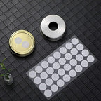 Zonon 128 Pieces Synthetic Filter Paper Stickers 20 mm 0.3 ?m Synthetic Filter Disc Tape Mushroom Applied Under Wide Mouth Mason Jar for Mushroom Cultivation
