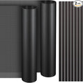 Woanger 2 Pcs 1000 x 300 mm DIY PC Case Dust Filter PC Fan Mesh Filter Floor Vent Cover PVC Dustproof Cover with Magnetic Strip for Computer Chassis Speaker and More, 0.03 Inch Hole, Black