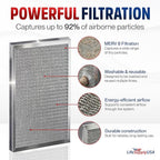 24x30x1 Electrostatic Air Filter, MERV 8, Washable, Reusable Furnace AC/HVAC Filter, Energy Saving, Easy to Clean, Long-Lasting by LifeSupplyUSA