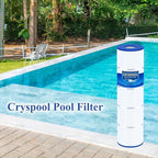 Cryspool® 07079 Filter Compatible with Jandy CL340, CV340, PJAN85, R0554500, C-7459, FC-0800, A0557900, 4×85 Sq. Ft Pool Filter Cartridge, 4 Pack