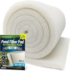 Classic Koi Pond Filter Pad FINE - White Bulk Roll Pond Filter Media, Ultra-Durable Pond Filters for Outdoor Ponds, Reusable Fish Pond Filter Material, USA, Aquatic Experts (3/4" - 1" x 12" x 72")