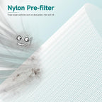 4 Packs HH001 Filter Replacement for Hynik Alviera HH001 Air Purifi-er, 3 in 1 with HEPA Filter and Activated Carbon Replacement Filter with 16pcs Aroma Pads