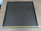 2'x2' Black Plastic Perforated Tile, 2 Pack with 1/2" Holes