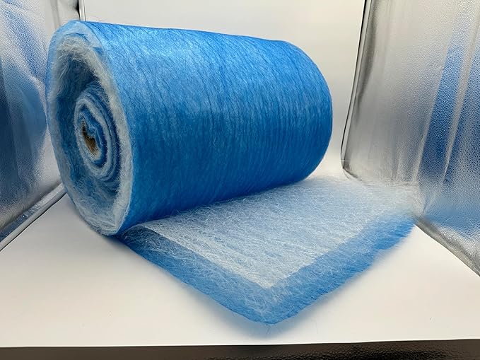 wioboy Paint Booth Exhaust Filter Roll (30" x 200ft), Spray Booth Filter, Fiberglass Paint Arrestor for Air Filter System(18 Gram)