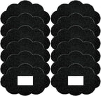 12-Pack Universal Stick-on Trash Can Odor Absorbing Filters, Activated Charcoal Purifying Deodorizer for Trash Cans, Compost Buckets, Countertop and Recycle Bins (Cloud)