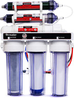 LiquaGen - 6 Stage Portable Dual Use Drinking and Aquarium Reef/Deionization | Reverse Osmosis Water Filter System RO/DI | w/pH Alkaline Mineral Restoration Filter | 0 TDS | 150 GPD