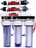 LiquaGen Portable - 6 Stage Dual Use (Drinking & 0 PPM Aquarium Reef/Deionization) Reverse Osmosis Water System (RO/DI) w/pH Alkaline Mineral Restoration Filter (50 GPD)