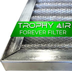 24x24x1 | Trophy Air | Merv 8 | Washable Furnace Filter | Lifetime HVAC & Furnace Air Filter | Washable Electrostatic | High Dust Holding Capacity | Premium Quality Aluminum