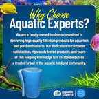 Aquatic Experts Classic Bonded Aquarium Filter Pad -18 Inches by 12 Feet by .75 Inch - Blue and White Aquarium Filter Media Roll Bulk Can Be Cut to Fit Most Filters, Made in USA (18" x 12 Feet)