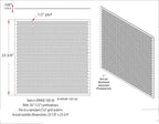 2'x2' Black Plastic Perforated Tile, 3 Pack, with 1/2" Holes