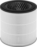 Philips Genuine Replacement Filter Integrated 3-in-1, Up to 12 months lifetime, HEPA+Active Carbon+Pre-filter, Filters 99.5% 0.003μm particles, Filters gases & odors, White/Black (FY0293/30)