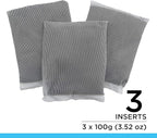 Fluval Carbon Filter Media for Aquariums, Premium Bituminous Carbon Inserts, 100-gram Nylon Bags, 3 Count (Pack of 1), A1440