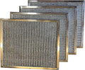 Filter Everything Replacement Aluminum Filters Compatible With nVent, Pentair, Hoffman, McLean 10100090, 10100090sp, 10-1000-90, 10 1000 90, 10100090h, 89057620-8 x 9 x 3/8-4-Pack