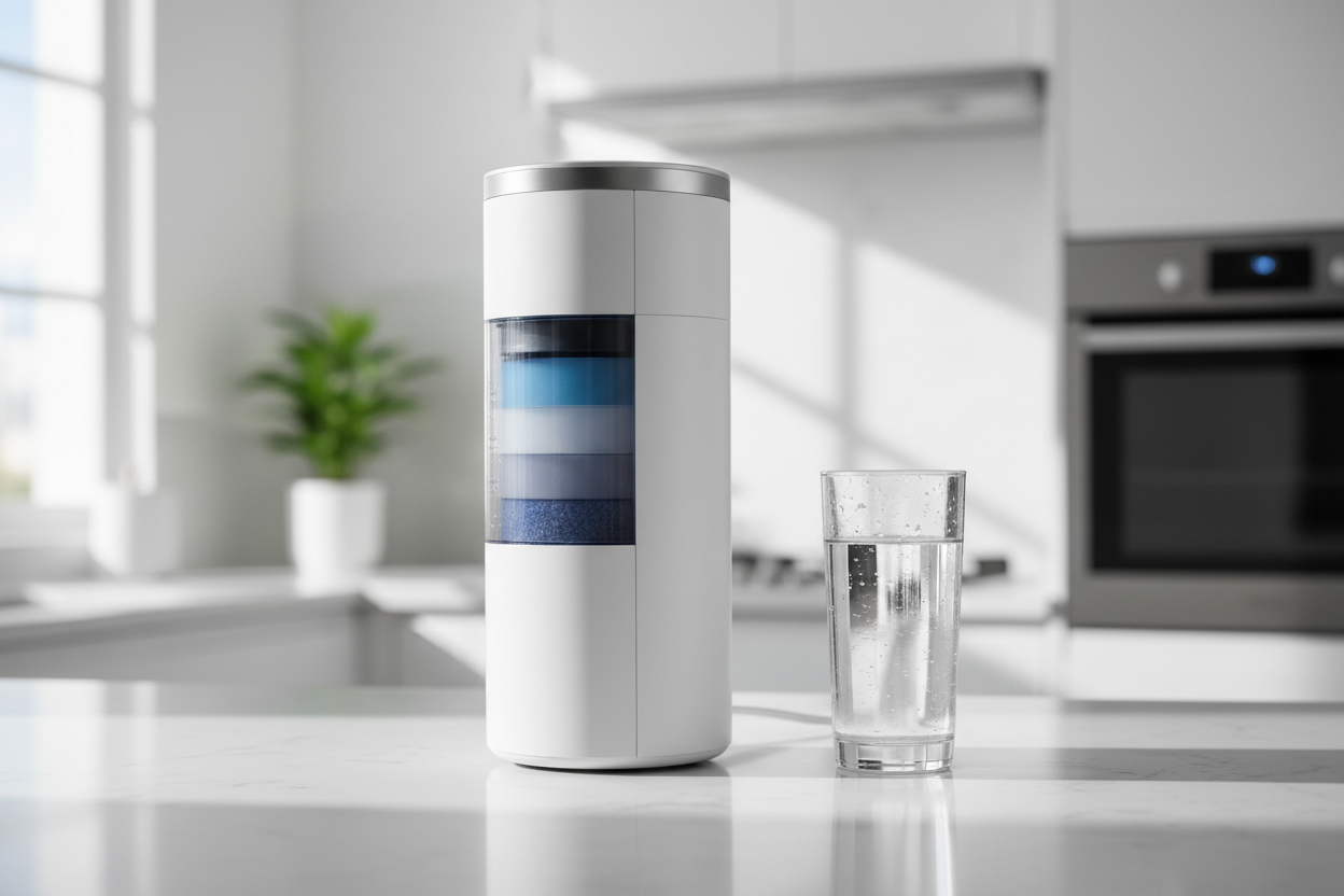 EcoPurify Ultra Water Filter System

Description: Ensure every drop of water in your home is pure and safe. The EcoPurify Ultra Water Filter removes chlorine, heavy metals, and harmful contaminants while preserving essential minerals for healthy hydration. Easy to install and energy-efficient, it’s perfect for families who value clean water every day. (make it real photo)